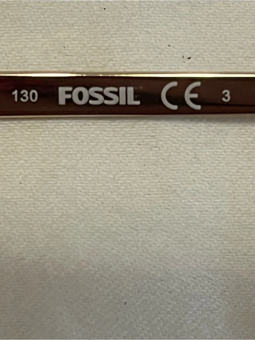 Vintage Fossil Men's Brown Lens Gold Metal Frame Sunglasses